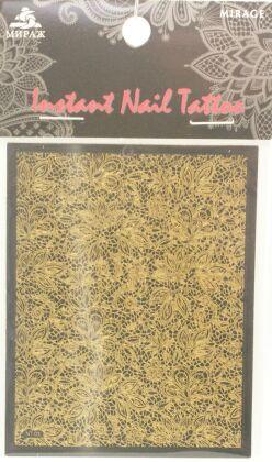 Mirage Наклейка для ногтей Instant Nail Tattoo Gold NTG-03
