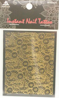 Mirage Наклейка для ногтей Instant Nail Tattoo Gold NTG-04
