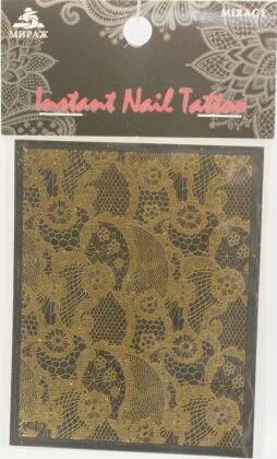 Mirage Наклейка для ногтей Instant Nail Tattoo Gold NTG-09
