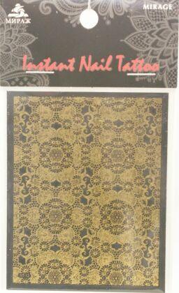 Mirage Наклейка для ногтей Instant Nail Tattoo Gold NTG-12