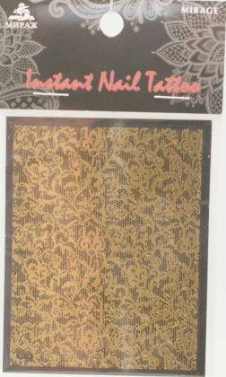 Mirage Наклейка для ногтей Instant Nail Tattoo Gold NTG-16