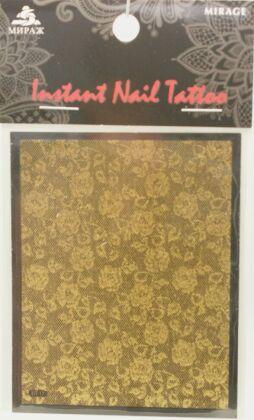 Mirage Наклейка для ногтей Instant Nail Tattoo Gold NTG-17