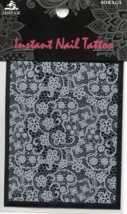 Mirage Наклейка для ногтей Instant Nail Tattoo White NTW-02