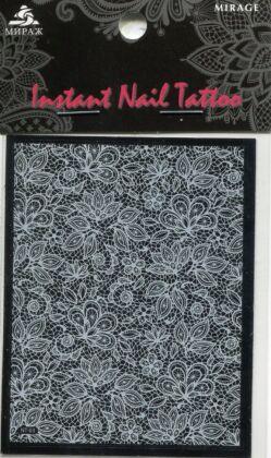 Mirage Наклейка для ногтей Instant Nail Tattoo White NTW-03