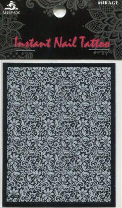 Mirage Наклейка для ногтей Instant Nail Tattoo White NTW-05