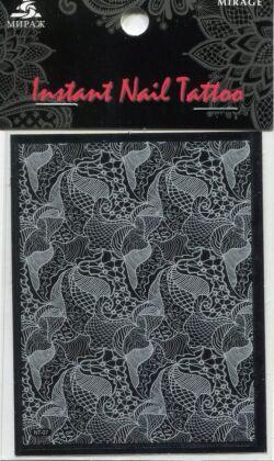 Mirage Наклейка для ногтей Instant Nail Tattoo White NTW-07