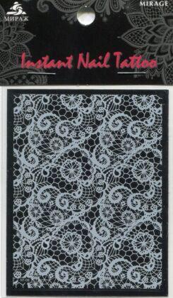 Mirage Наклейка для ногтей Instant Nail Tattoo White NTW-08