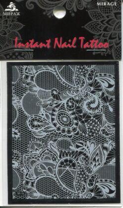 Mirage Наклейка для ногтей Instant Nail Tattoo White NTW-10