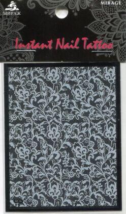 Mirage Наклейка для ногтей Instant Nail Tattoo White NTW-16