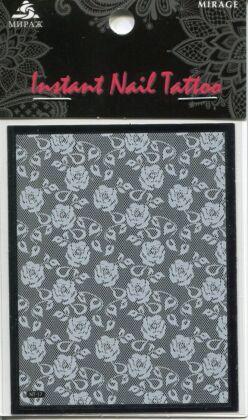Mirage Наклейка для ногтей Instant Nail Tattoo White NTW-17