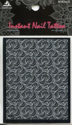 Mirage Наклейка для ногтей Instant Nail Tattoo White NTW-19