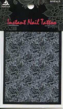 Mirage Наклейка для ногтей Instant Nail Tattoo White NTW-20