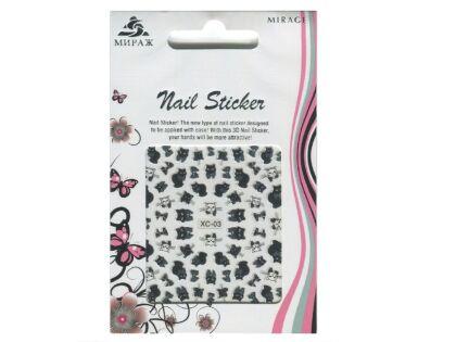 Mirage 3D Наклейки Nail Sticker Кошки цветные XC-03