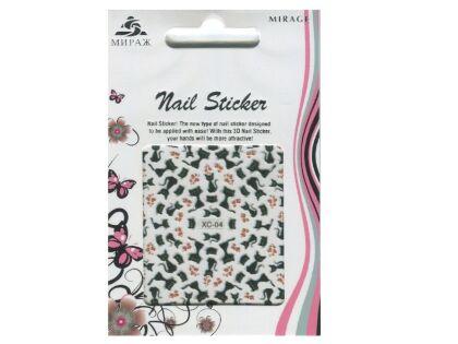 Mirage 3D Наклейки Nail Sticker Кошки цветные XC-04