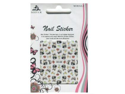 Mirage 3D Наклейки Nail Sticker Кошки цветные XC-08