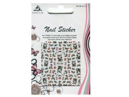 Mirage 3D Наклейки Nail Sticker Кошки цветные XC-09