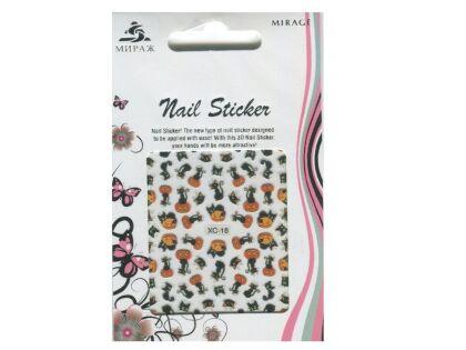 Mirage 3D Наклейки Nail Sticker Кошки цветные XC-18