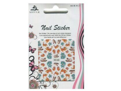 Mirage 3D Наклейки Nail Sticker Кошки цветные XC-20