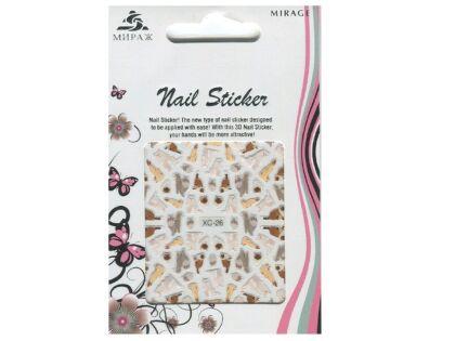 Mirage 3D Наклейки Nail Sticker Кошки цветные XC-26