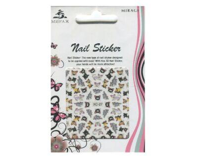 Mirage 3D Наклейки Nail Sticker Кошки цветные XC-27