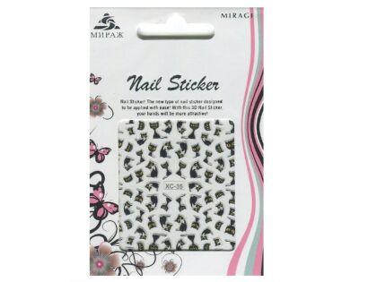 Mirage 3D Наклейки Nail Sticker Кошки цветные XC-35