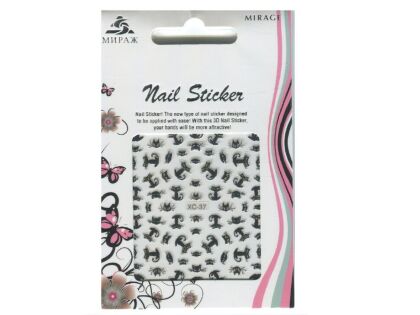 Mirage 3D Наклейки Nail Sticker Кошки цветные XC-37