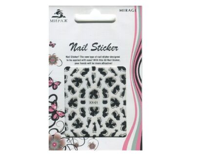 Mirage 3D Наклейки Nail Sticker Кошки черно-белые XX-01