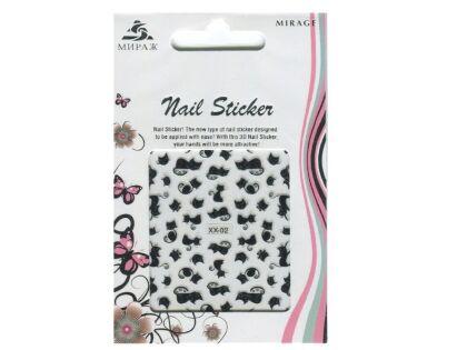 Mirage 3D Наклейки Nail Sticker Кошки черно-белые XX-02