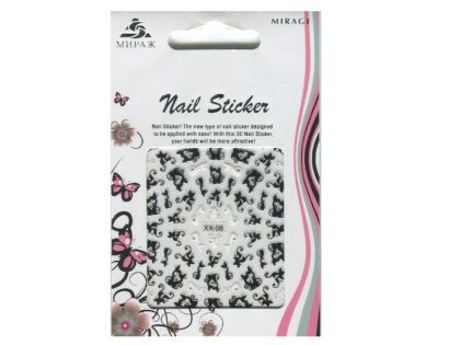 Mirage 3D Наклейки Nail Sticker Кошки черно-белые XX-08
