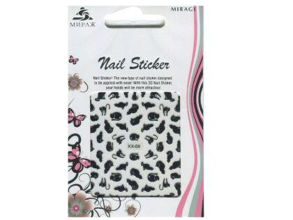 Mirage 3D Наклейки Nail Sticker Кошки черно-белые XX-09