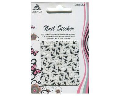 Mirage 3D Наклейки Nail Sticker Кошки черно-белые XX-12
