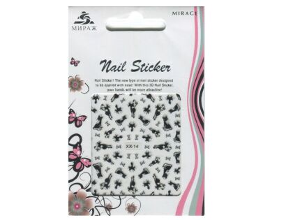 Mirage 3D Наклейки Nail Sticker Кошки черно-белые XX-14