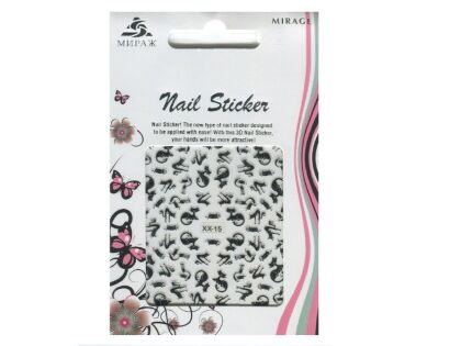 Mirage 3D Наклейки Nail Sticker Кошки черно-белые XX-15