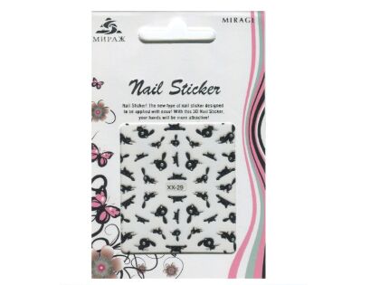 Mirage 3D Наклейки Nail Sticker Кошки черно-белые XX-29