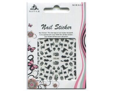 Mirage 3D Наклейки Nail Sticker Кошки черно-белые XX-44