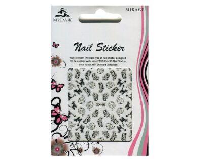 Mirage 3D Наклейки Nail Sticker Кошки черно-белые XX-46