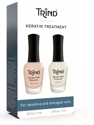 TRIND Набор кератиновое лечение Keratin Nail Treatment 2 шт по 9 мл