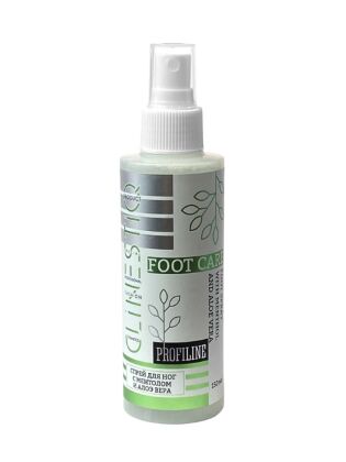 CLINESTIQ Спрей для ног с ментолом и алое вера Foot spray with Menthol and Aloe Vera 150 мл