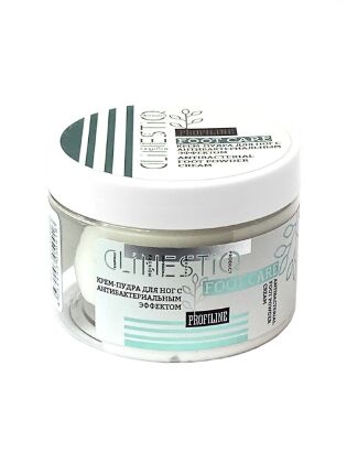 CLINESTIQ Крем-пудра для ног с антибактериальным эффектом Antibacterial Foot Pownder Cream 150 мл