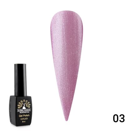Global Fashion Гель-лак Summer Light с шиммером №03 8 мл