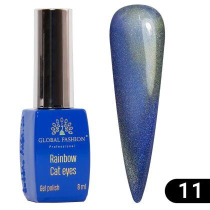 Global Fashion Гель-лак кошачий глаз Rainbow Laser cat eyes №11 8 мл