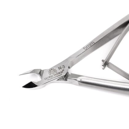 Global Fashion Кусачки для кутикулы N-3 Лезвие 5 мм Двойная пружина