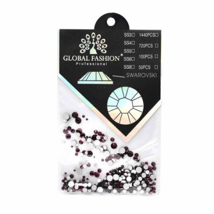 Global Fashion Стразы Swarovski бордовый