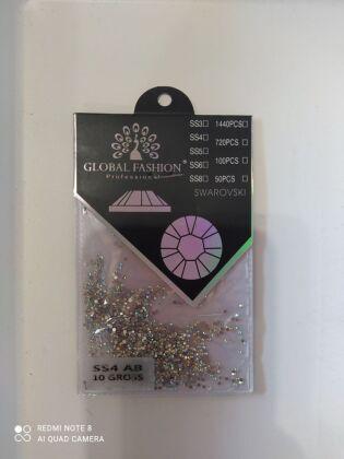 Global Fashion Камни кристалл хамелеон Swarovski 1440 шт SS4 AB 10 GROSS