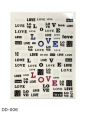 Наклейки для ногтей DD-006 love