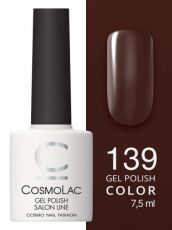 CosmoLac Гель-лак COLOR 139 Черный кофе 7,5 мл