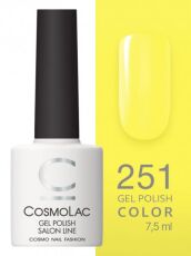 CosmoLac Гель-лак COLOR 251 Zinc yellow 7,5 мл