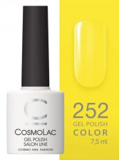 CosmoLac Гель-лак COLOR 252 Saffron yellow 7,5 мл