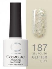 CosmoLac Гель-лак GLITTER 187 Звезды на ладонях 7,5 мл