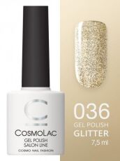 CosmoLac Гель-лак GLITTER 36 Брызги шампанского 7,5 мл